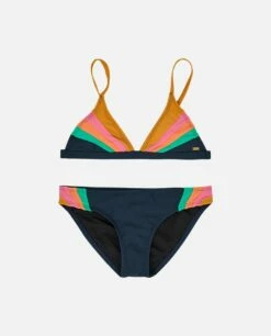 Rip Curl Day Break Girls Triangle Bikini Set - Navy