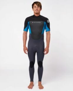 Rip Curl Omega 2mm Short Sleeve Mens Wetsuit 2023 - Blue -Mystic Sale 105735 115mfs 0070 3