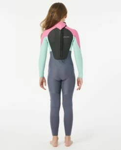 Rip Curl Omega 4/3mm Girls Back Zip Wetsuit - Pink -Mystic Sale 105917 113bfs 0020 3
