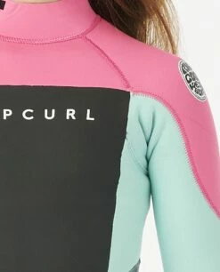 Rip Curl Omega 4/3mm Girls Back Zip Wetsuit - Pink -Mystic Sale 105919 113bfs 0020 5