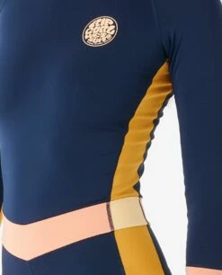 Rip Curl Womens Mirage UV Aloe Back Zip Surfsuit - Navy -Mystic Sale 108942 14kwrv 0049 5