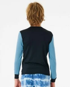 Rip Curl Tube Heads Long Sleeve Boys Rash Vest - Black/Blue -Mystic Sale 111735 11pbrv 0090 3
