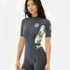 Rip Curl Dawn Patrol 2mm Eco Womens Shorty Wetsuit 2023 - Charcoal