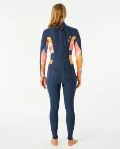 Rip Curl Womens Dawn Patrol Back Zip 4/3mm Wetsuit 2023 - Peach -Mystic Sale 114925 wsm9hs 0165 3