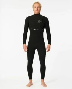 Rip Curl E Bomb 5/3mm Zip Free Winter Wetsuit 2024 - Black