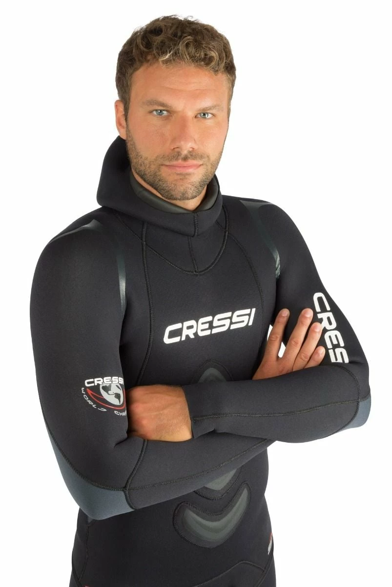 Cressi Apnea Mens 2-Piece 5mm Dive Wetsuit - Black 5 Cressi Apnea Mens 2-Piece 5mm Dive Wetsuit - Black - Image 3