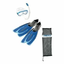 Cressi Agua Snorkel/Mask And Fins Combo - Blue