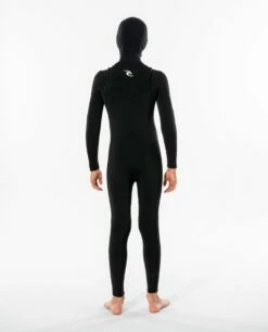 Rip Curl Junior Dawn Patrol 5/4mm Hooded Chest Zip Winter Wetsuit - Black -Mystic Sale 139956 wsmyhb 0090 2