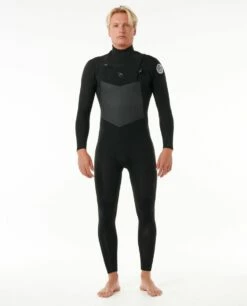 Rip Curl Dawn Patrol 5/3mm Mens Chest Zip Winter Wetsuit 2024 - Black