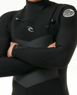Rip Curl Dawn Patrol 5/3mm Mens Chest Zip Winter Wetsuit 2024 - Black -Mystic Sale 165874 156mfs 0090 5