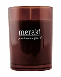 Meraki Scandinavian Garden Scented Candle - Brown