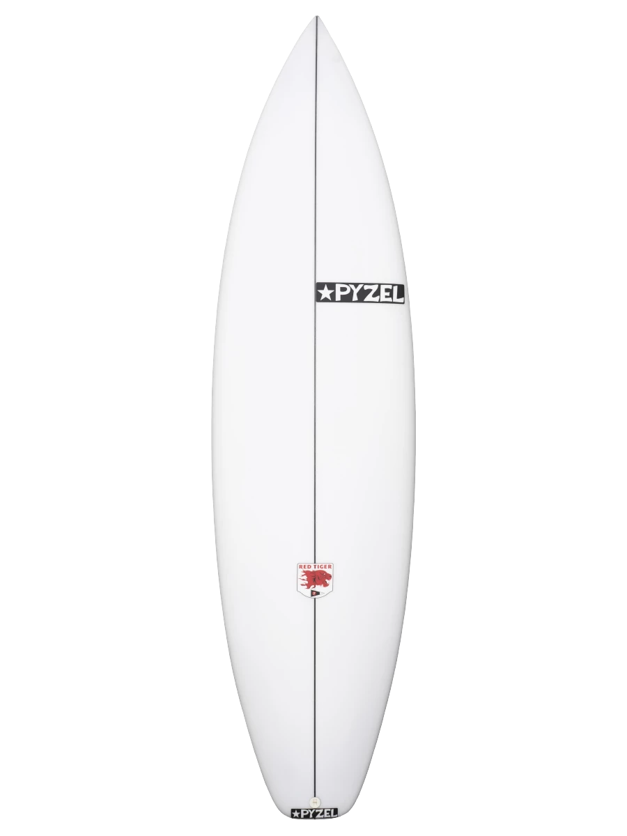 Pyzel Red Tiger High Performance Surfboard - White 3 Pyzel Red Tiger High Performance Surfboard - White