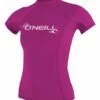 O'Neill Basic Skins Womens Short Sleeve Rash Vest - Fox Pink 2 O'Neill Basic Skins Womens Short Sleeve Rash Vest - Fox Pink -Mystic Sale 3548 173 f