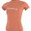O'Neill Womens Basic Skins Short Sleeve Rash Vest - Light Grapefruit 1 O'Neill Womens Basic Skins Short Sleeve Rash Vest - Light Grapefruit -Mystic Sale 3548 252 f