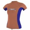 O'Neill Skins S/S Crew Girls Sun Protection Top - Coral -Mystic Sale 4175 eq2 f