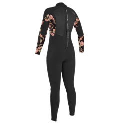 O'Neill Epic 3/2mm Girls Back Zip Wetsuit - Black / Flo -Mystic Sale 4215bg gp7 b