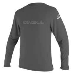 O'Neill Basic Skins Mens Long Sun Shirt - Graphite