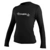 O'Neill Basic Skins Womens Long Sleeve Sun Shirt - Black -Mystic Sale 4340 002 high res