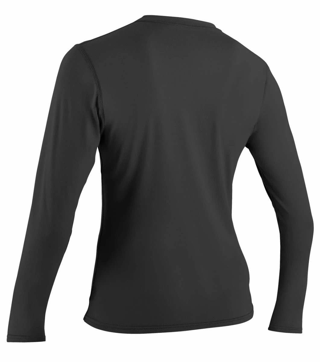 O'Neill Basic Skins Womens Long Sleeve Sun Shirt - Black 4 O'Neill Basic Skins Womens Long Sleeve Sun Shirt - Black - Image 2