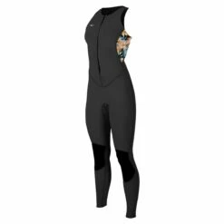 O'Neill Womens Bahia 1.5mm Front Zip SAMPLE Sleeveless Wetsuit UK10 - Black/Demiflor