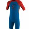 O'Neill Toddlers 2mm Reactor Boys Shorty Wetsuit 2023 - Ocean / Red -Mystic Sale 4867 ej9 f web full