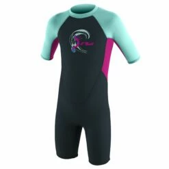 O'Neill Toddlers Reactor 2 2mm Girls Shorty Wetsuit 2023 - Slate