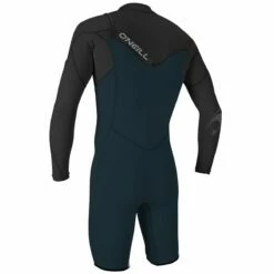 O'Neill Hammer 2mm Mens Long Arm Chest Zip Shorty Wetsuit 2023 - Slate/Black -Mystic Sale 4928 ej4 b