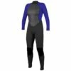 O'Neill Reactor 2 3/2mm Womens Back Zip Summer Wetsuit 2023 - Black / Cobalt -Mystic Sale 5042 bh2 f