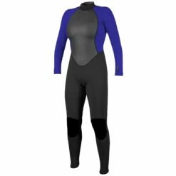O'Neill Reactor 2 3/2mm Womens Back Zip Summer Wetsuit 2023 - Black / Cobalt