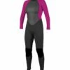 O'Neill Reactor 2 3/2mm Womens Wetsuit 2024 - Black / Berry -Mystic Sale 5042 c09 f web