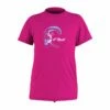 O'Neill O'Zone Toddler Girls Short Sleeve UV Sun Shirt - Berry -Mystic Sale 5325g 237 f