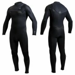 O'Neill Hyperfreak 5/4+mm Mens Chest Zip Wetsuit 2024 - Black