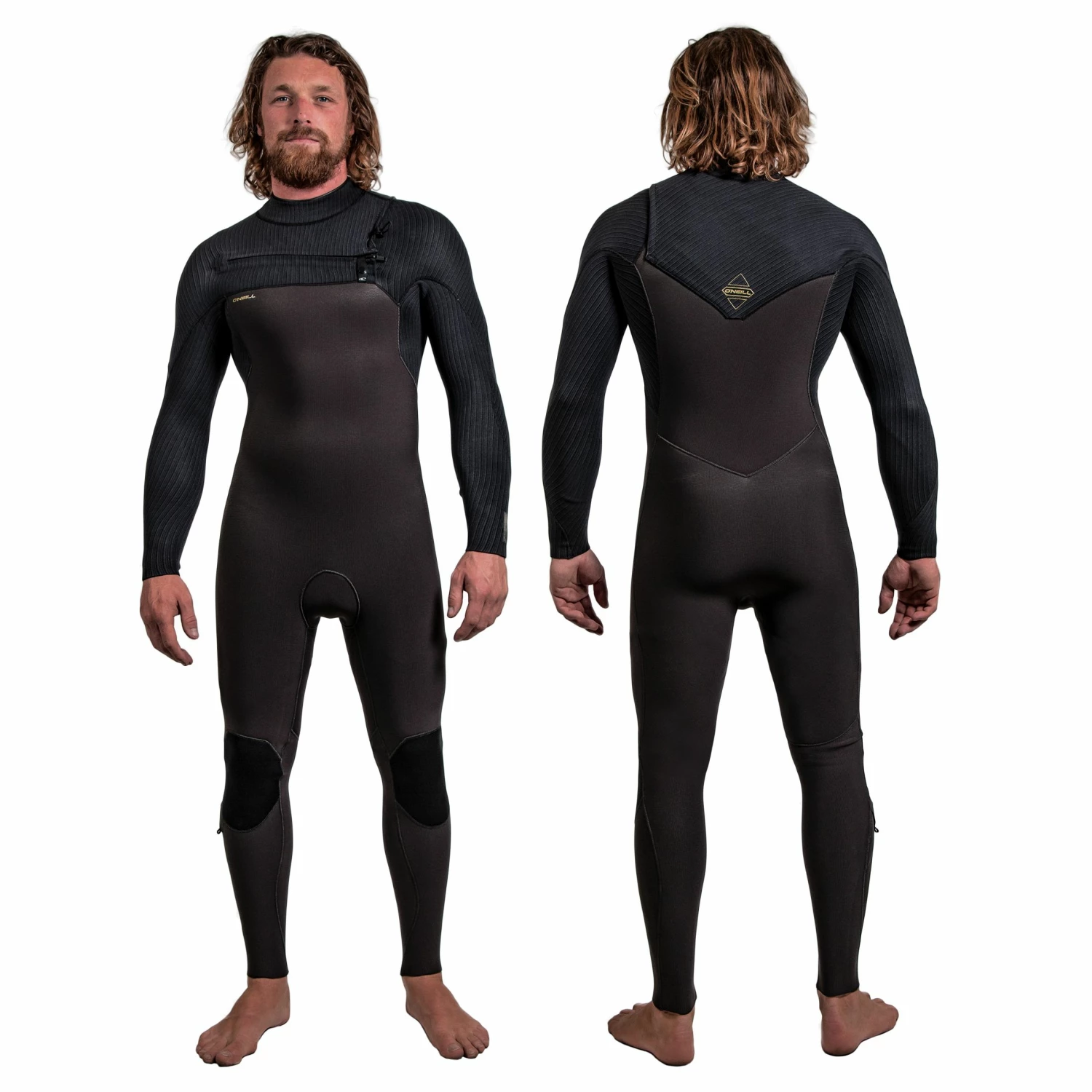 O'Neill Hyperfreak 4/3+mm Chest Zip Mens Wetsuit 2024 - Raven/Black 3 O'Neill Hyperfreak 4/3+mm Chest Zip Mens Wetsuit 2024 - Raven/Black