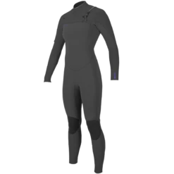 O'Neill Hyperfreak 4/3+mm Womens Chest Zip Wetsuit 2023 - Gunmetal