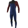 O'Neill Hyperfreak 4/3mm Youth Chest Zip Wetsuit - Navy/Blood Shot/Black