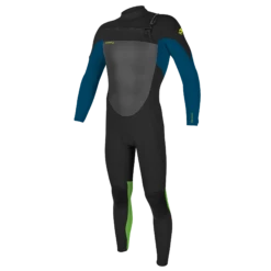 O'Neill Epic 5/4 Chest Zip Kids Wetsuit 2024 - Black / Ultra Blue