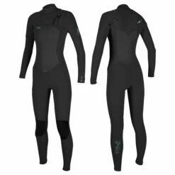 O'Neill Epic 4/3mm Chest Zip Womens Wetsuit 2024 - Black