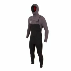 Ocean And Earth Free-Flex 5/4mm Chest Zip Hooded Wetsuit - Charcoal
