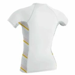 O'Neill Side Print Womens Short Sleeve Rash Guard - White/Mika -Mystic Sale 5405s gh6 b