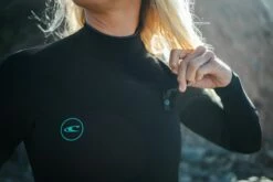 O'Neill Ninja 5/4mm Chest Zip Womens Wetsuit 2023 - Black -Mystic Sale 5474 5473 f.u.z.e. closure chest zip 2