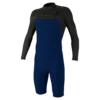 O'Neill Hyperfreak 2mm Chest Zip Long Arm Shorty Wetsuit 2023 - Navy / Raven -Mystic Sale 5496 hr8 f high res