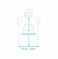 Surflogic Poncho Changing Towel - Cyan/Grey 7 Surflogic Poncho Changing Towel - Cyan/Grey -Mystic Sale 59801 03 1 1