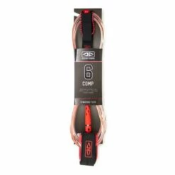 Ocean And Earth Diamond 6ft Flex Regular Comp Surf Leash - Coral