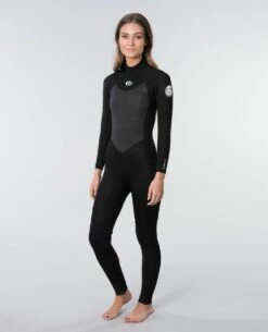 Rip Curl Omega 4/3mm Womens GBS Wetsuit 2024 - Black