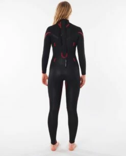 Rip Curl Omega 3/2mm Womens Back Zip Summer Wetsuit - Black -Mystic Sale 73961 wsm9lw 0090 5
