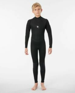 Rip Curl Freelite 4/3mm Back Zip Kids Wetsuit 2023 - Black -Mystic Sale 79395 wf203j 0090 3 2