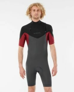 Rip Curl Mens Dawn Patrol 2/2mm Shorty Wetsuit 2023 - Maroon
