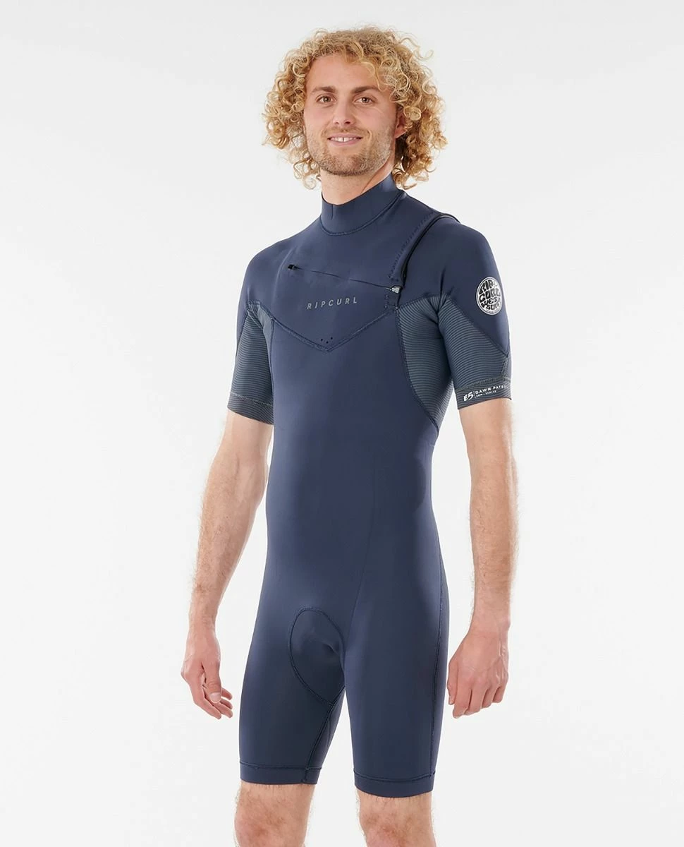 Rip Curl Mens Dawn Patrol 2/2mm Shorty Wetsuit 2023 - Slate 5 Rip Curl Mens Dawn Patrol 2/2mm Shorty Wetsuit 2023 - Slate - Image 3