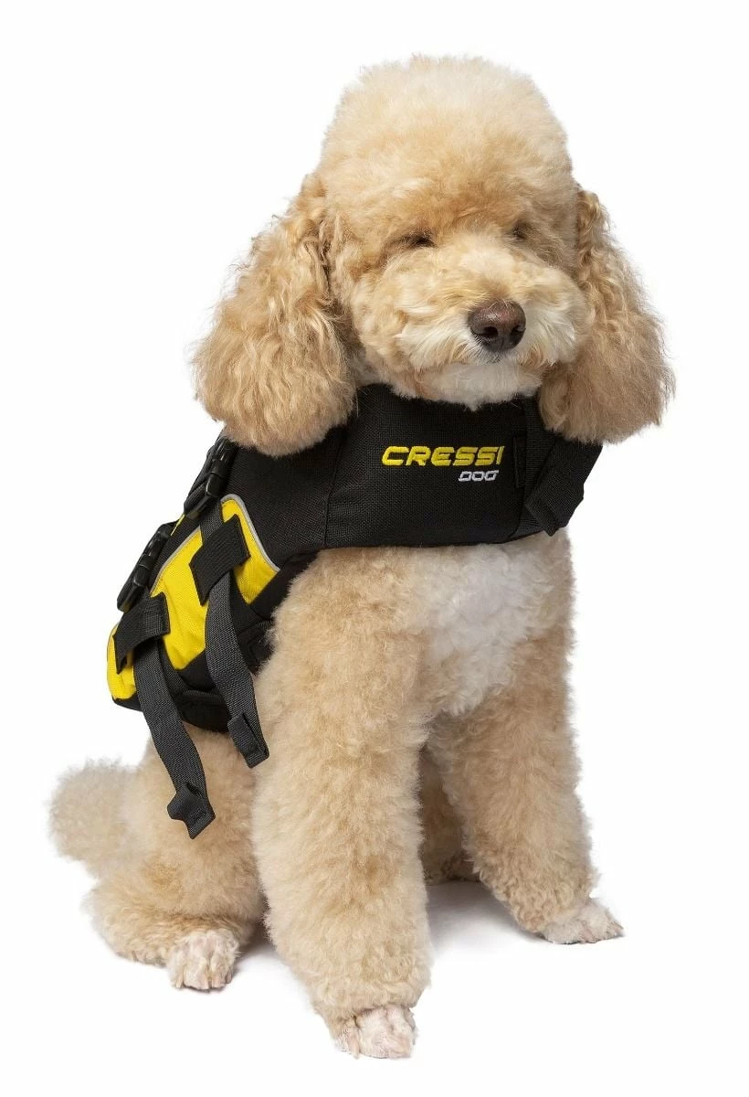 Cressi Dog Life Jacket - Black/Yellow 3 Cressi Dog Life Jacket - Black/Yellow