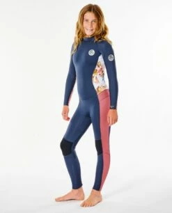 Rip Curl Dawn Patrol 5/3mm Junior Girls Winter Wetsuit - Slate Rose